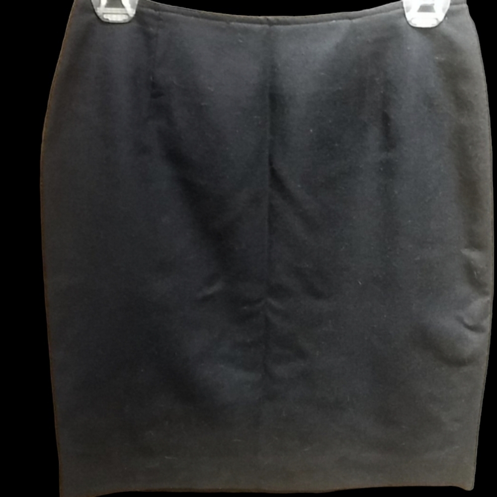 Navy wool lined skirt